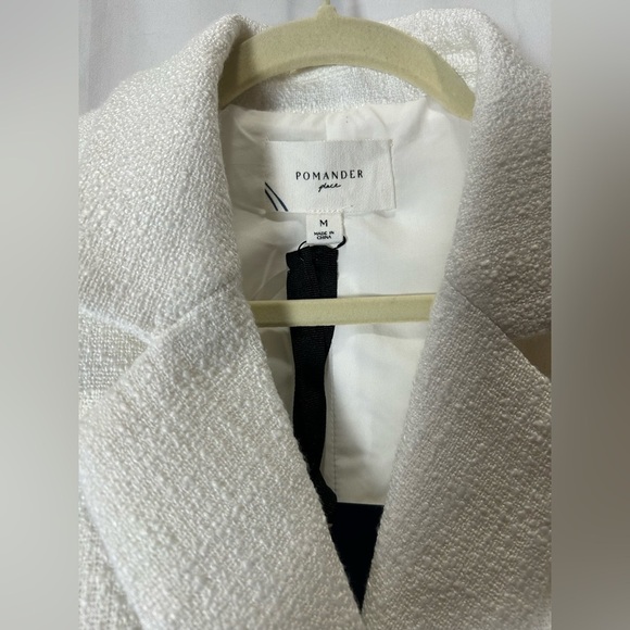 Tuckernuck Pomander Place White Tweed Campbell Romper NWT New With Tag Size M - Picture 3 of 3